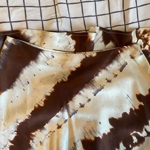 H&M tie dye print midi skirt